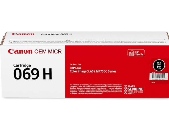 Canon 069H OEM Modified MICR Toner Cartridge (High Yield)