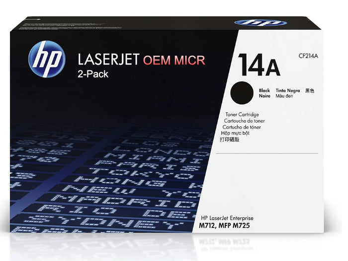 HP 14A OEM Modified CF214A MICR Toner Cartridge (2-Pack)