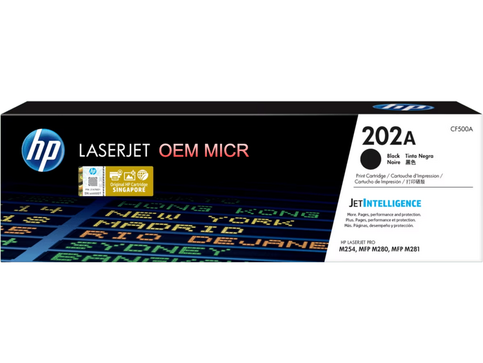 HP 202A CF500A OEM Modified MICR Toner Cartridge