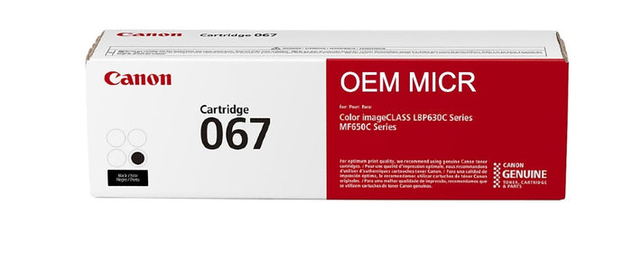 Canon 067 OEM Modified MICR Toner Cartridge