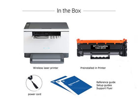 HP M209DW LaserJet Printer with 1 MTI 134A W1340A MICR Toner Cartridge
