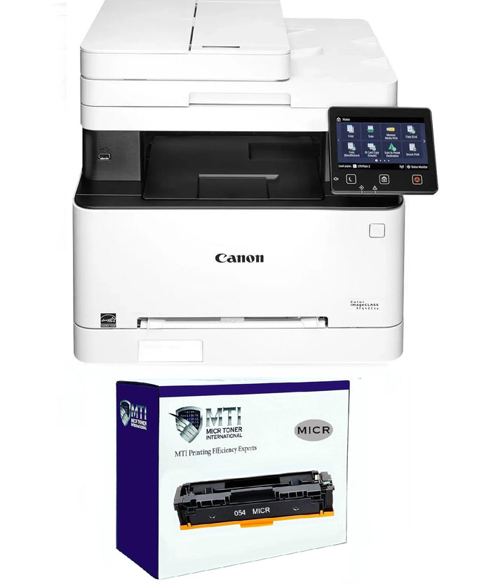 Canon imageCLASS MF642Cdw Wireless Check Printer with 1 MTI 054 MICR Cartridge