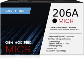 HP 206A W2110A Modified OEM MICR Toner Cartridge