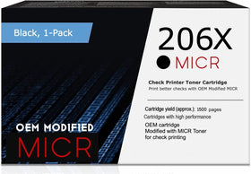 HP 206X W2110X OEM Modified MICR Toner Cartridge (High Yield)