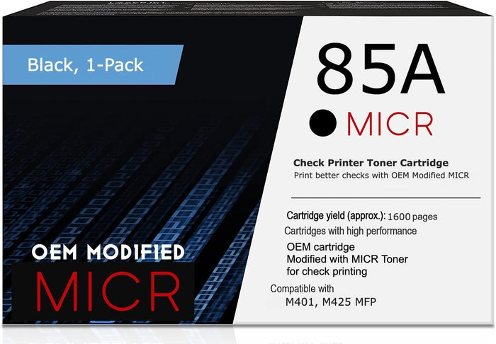HP 85A OEM Modified CE285A MICR Toner Cartridge