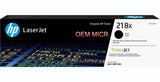 HP 218X W2180X OEM Modified MICR Toner Cartridge (High Yield)