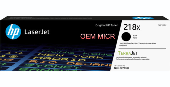 HP 218X W2180X OEM Modified MICR Toner Cartridge (High Yield)