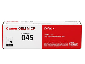 Canon 045 OEM Modified 1242C001 MICR Toner Cartridge (2-Pack)