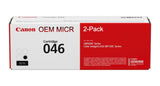 Canon 046 OEM Modified 1250C001 MICR Toner Cartridge (2-Pack)