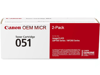 Canon 051 OEM Modified 2168C001 MICR Toner Cartridge (2-Pack)