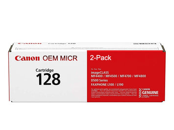 Canon 128 OEM Modified 3500B001 MICR Toner Cartridge (2-Pack)