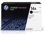 HP 14A OEM Modified CF214A MICR Toner Cartridge (2-Pack)
