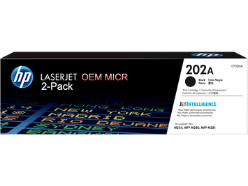 HP 202A CF500A OEM Modified MICR Toner Cartridge (2-Pack)