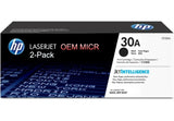 HP 30A CF230A OEM Modified MICR Toner Cartridge (2-Pack)