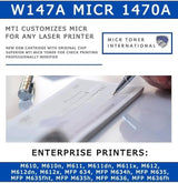 HP 147A OEM Modified W1470A MICR Toner Cartridge