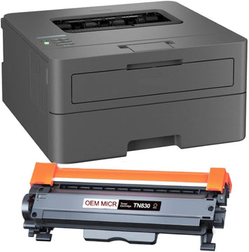 Brother HL-L2405W Check Printer Bundle with OEM Modified TN-830 MICR Cartridge