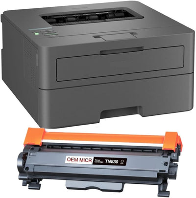 Brother HL-L2405W Check Printer Bundle with OEM Modified TN-830 MICR Cartridge