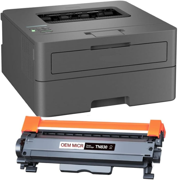 Brother HL-L2405W Check Printer Bundle with OEM Modified TN-830 MICR Cartridge