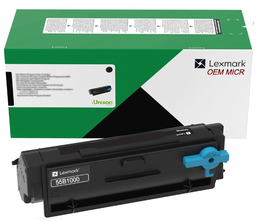 Lexmarl 55B1000 OEM MICR Toner Cartridge | MTI Check Printing – MICR ...