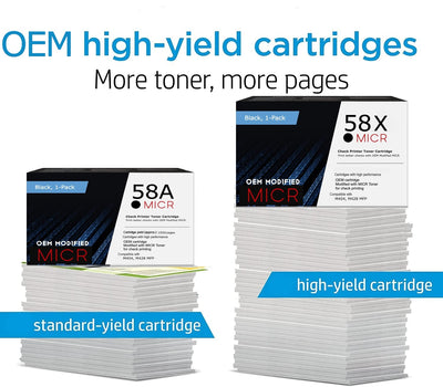 HP 58A OEM Modified CF258A MICR Toner Cartridge