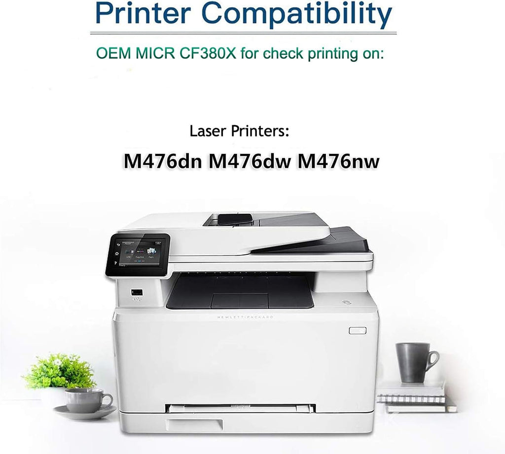 Micr Rasmlar HP 312X OEM Modified CF380X MICR Toner Cartridge | MTI Check Printing ...