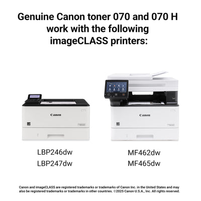 Canon 070 OEM Modified 5639C001 MICR Toner Cartridge