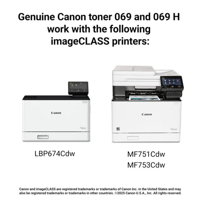 Canon 069H OEM Modified MICR Toner Cartridge (High Yield)