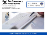 HP M608N LaserJet Check Printer with MTI Remanufactured 37A CF237A MICR Cartridge
