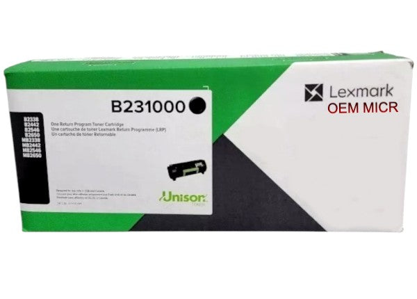 Lexmark B231000 OEM Modified MICR Cartridge
