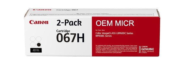 Canon 067H OEM Modified MICR Cartridge (High Yield, 2-Pack)