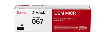 Canon 067 OEM Modified MICR Toner Cartridge (2-Pack)