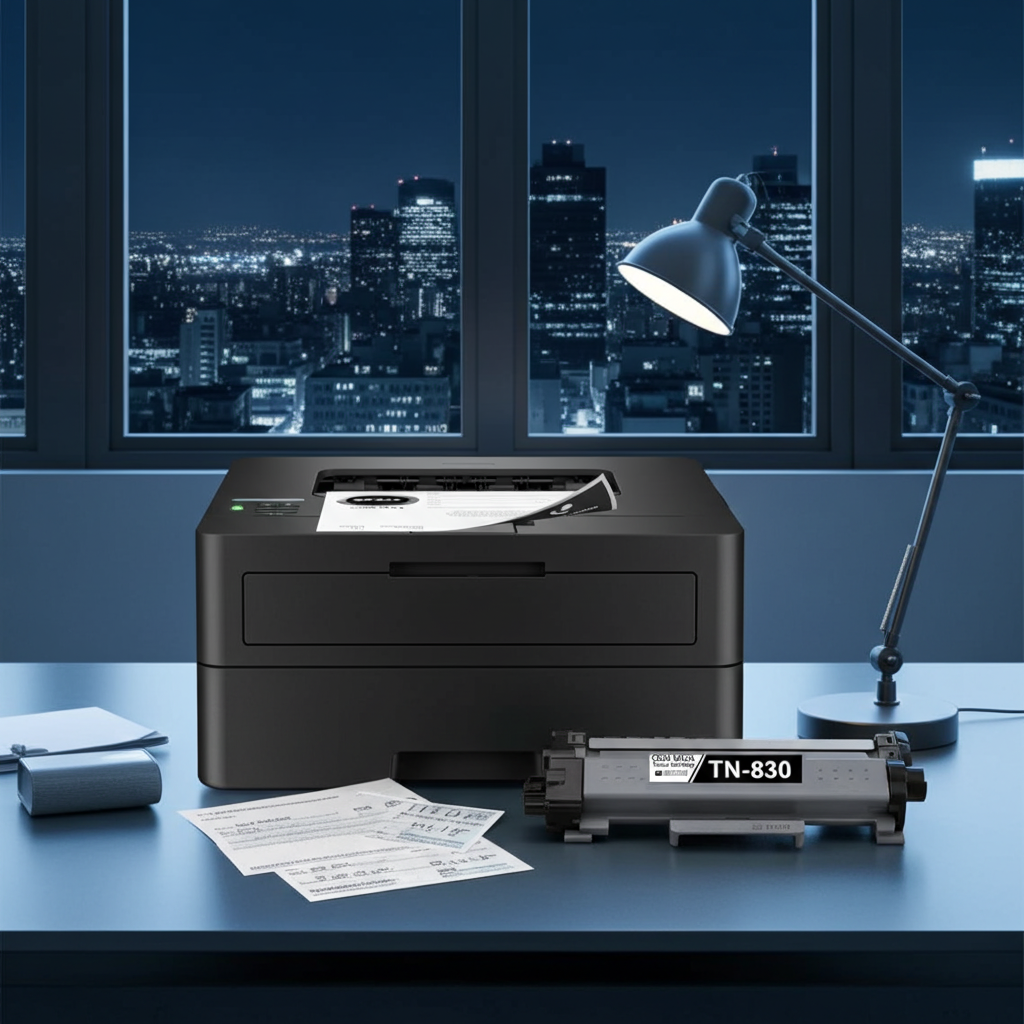 Brother HL-L2460DW Printer with OEM Modified TN830 MICR Cartridge and ...