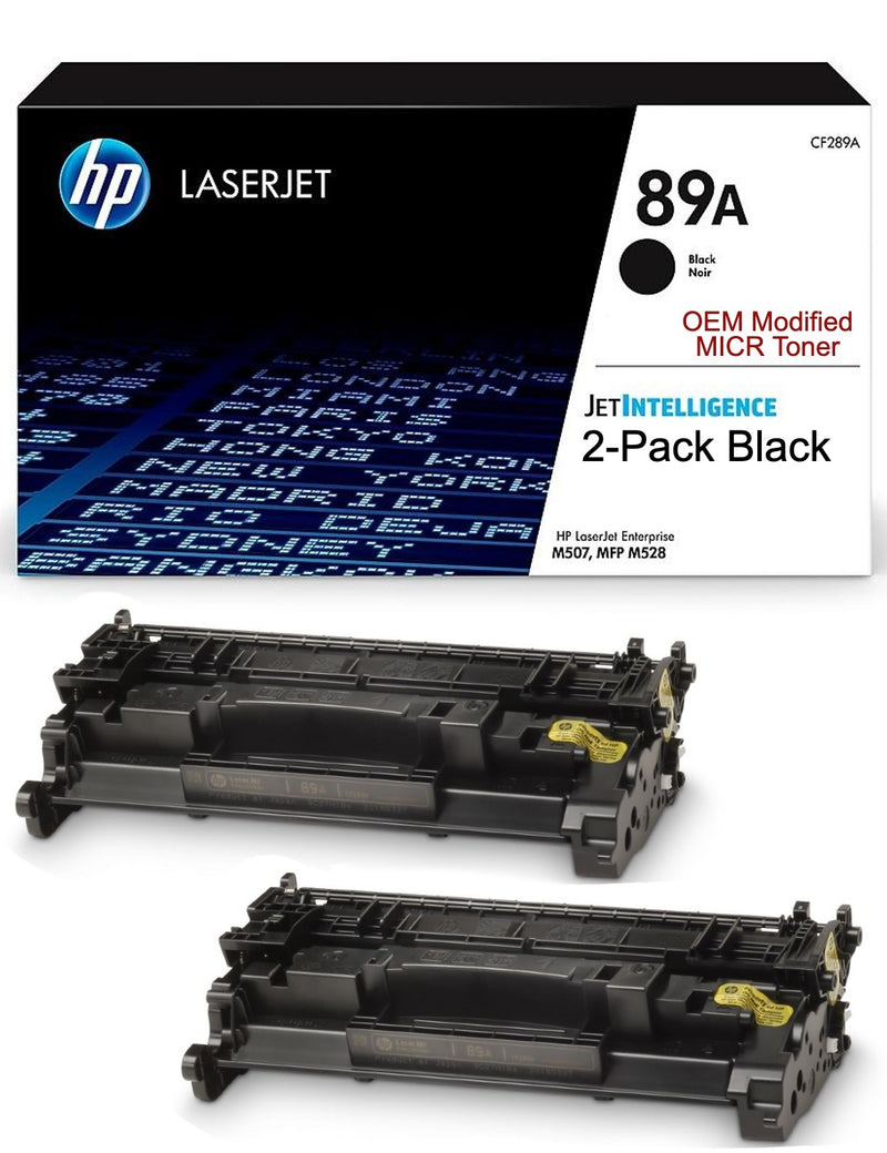 HP 89A CF289A OEM Modified MICR Toner Cartridge (2-Pack) – MICR