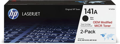 HP 141A OEM Modified MICR HP W1410A Toner Cartridge (2-Pack)