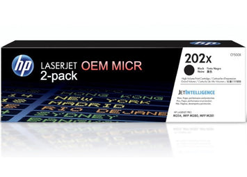 HP 202X CF500X OEM Modified MICR Cartridge (High Yield, 2-Pack)