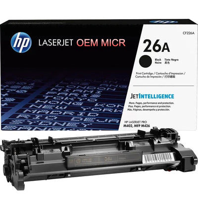HP 26A OEM Modified CF226A MICR Toner Cartridge