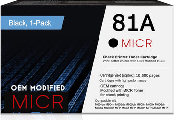 HP 81A OEM Modified CF281A MICR Toner Cartridge