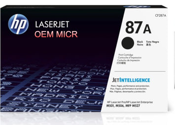 HP 87A OEM Modified CF287A MICR Toner Cartridge