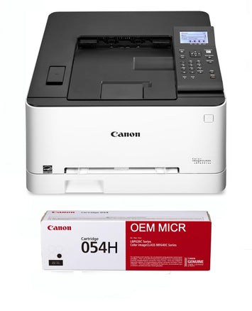 Canon imageCLASS LBP622Cdw Check Printer with 1 OEM Modified 054H MICR Cartridge (High Yield)