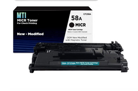 HP 58A CF258A OEM Modified MICR Toner Check Printing Cartridge