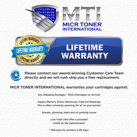 MTI 90A MICR Toner for HP CE390A Check Printers M601 M602 M603 M4555 MFP