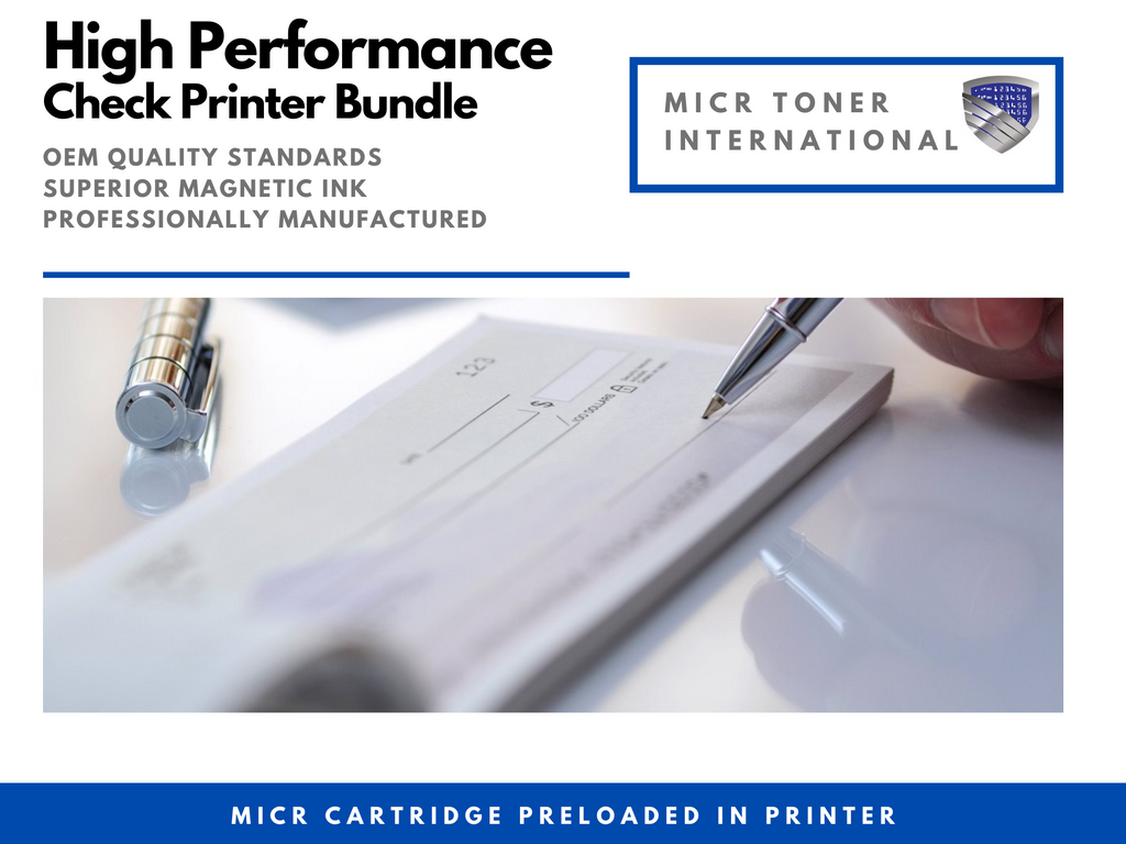 HP M402n Renewed LaserJet Pro Check Printer with 1 MTI 26A MICR Cartri ...