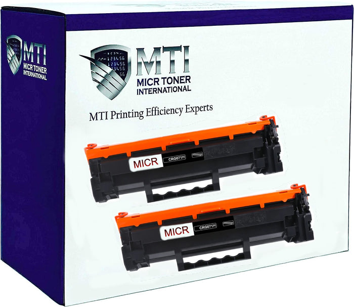 MTI Compatible 071H Canon 5646C001 MICR Toner Cartridge (2-Pack)