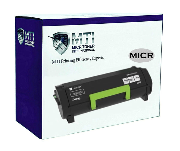 MTI MS531 Compatible Lexmark 66S1H00 MICR Toner Cartridge (High Yield)