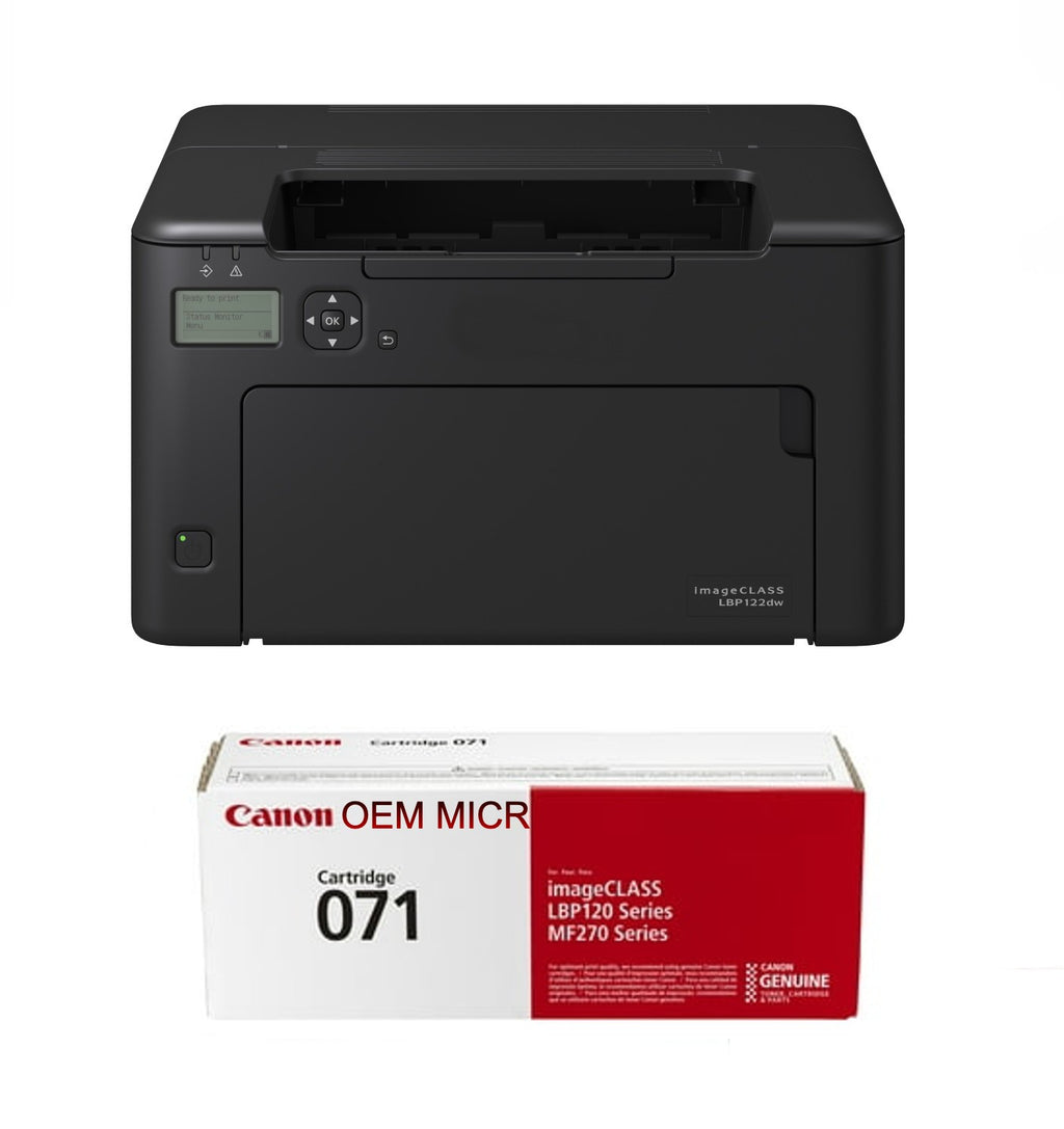 Canon imageCLASS LBP122dw Wireless Check Printer with 1 OEM 071 MICR C ...