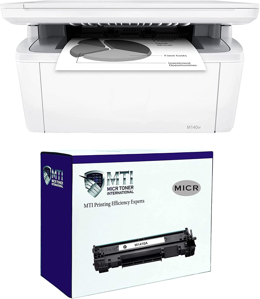 Micr Top MTI M140w MFP Check Printer with MTI 141A W1410A MICR Cartridge – MICR ...