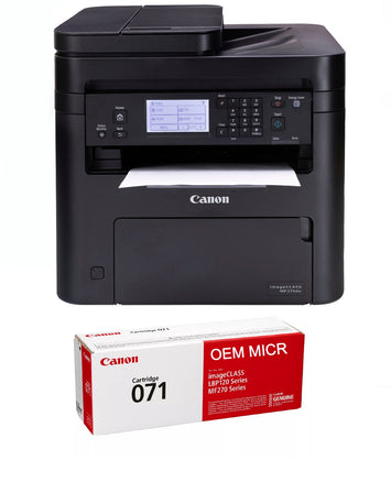 Canon imageCLASS MF275dw Check Printer with 1 OEM Modified 071 MICR Cartridge