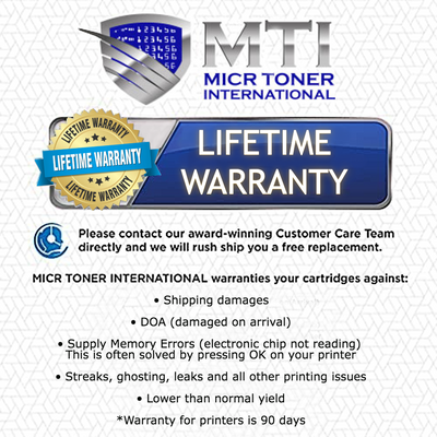 MTI 87A MICR Compatible HP CF287A 02-81675-001 MICR Cartridge