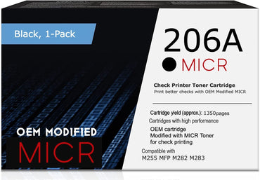 HP 206A OEM Modified W2110A MICR Toner Cartridge