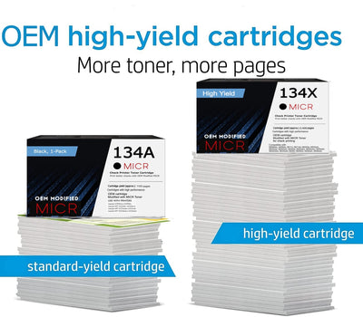HP 134X W1340X OEM Modified MICR Toner Cartridge (High Yield)